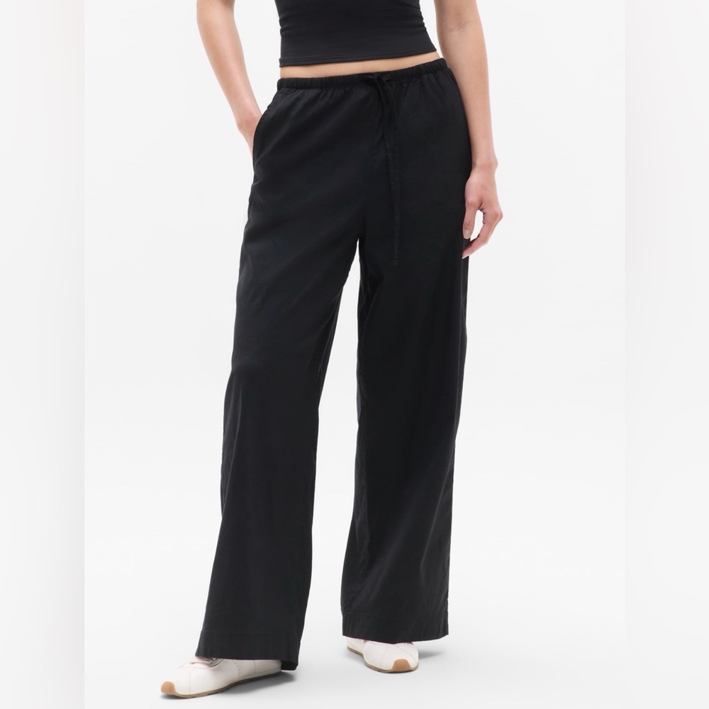 Black Wide-Leg Pants